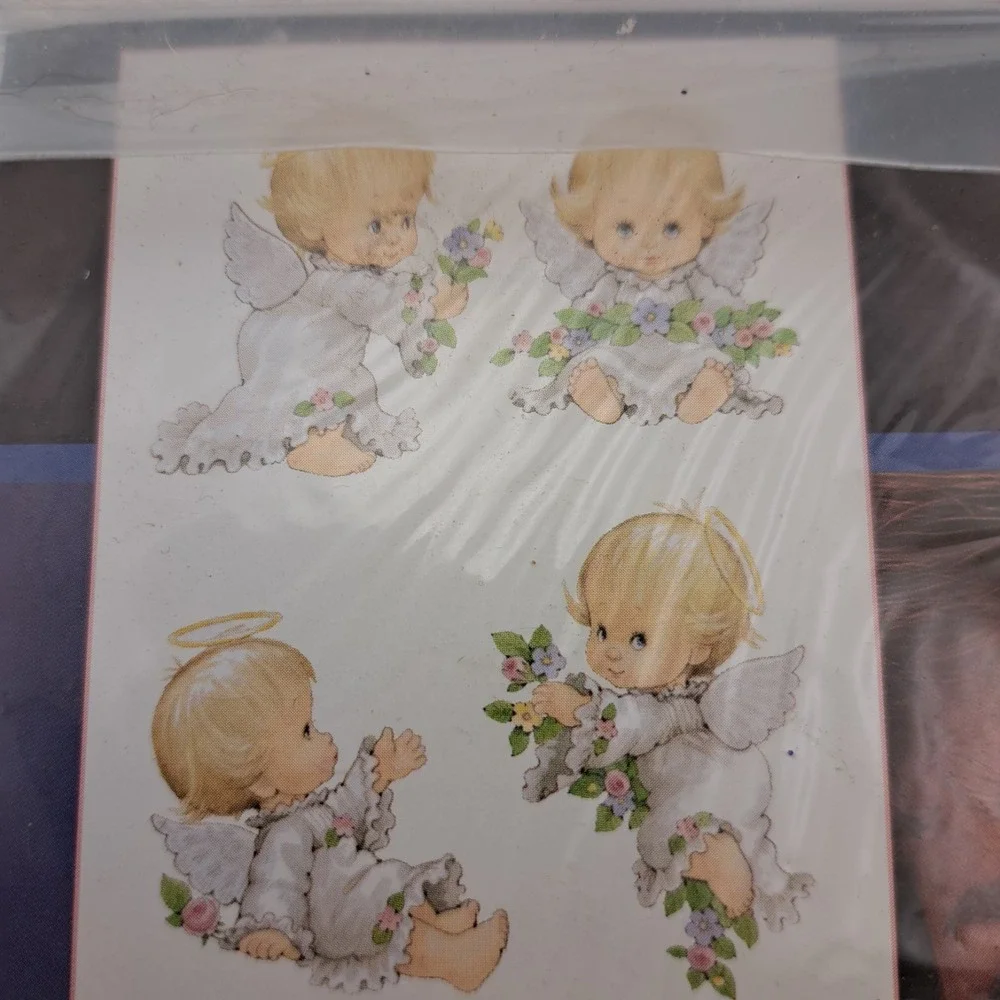 Dimensions Fashion Art Iron Ons Lot Of 7 Angels Christmas Granny Core